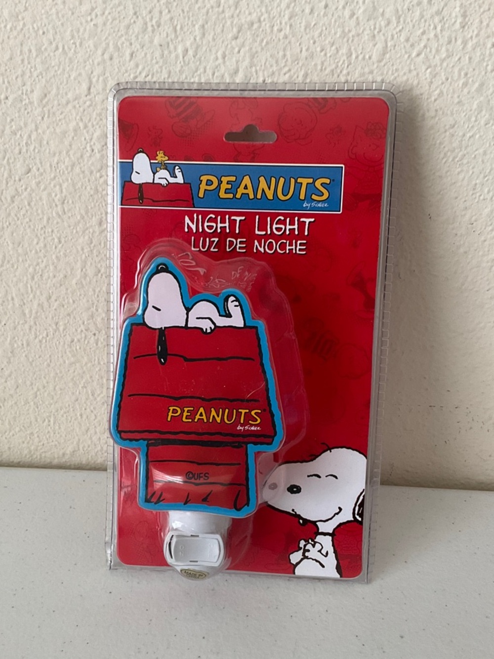Peanuts Red & Blue Snoopy Doghouse Night Light by Peanuts